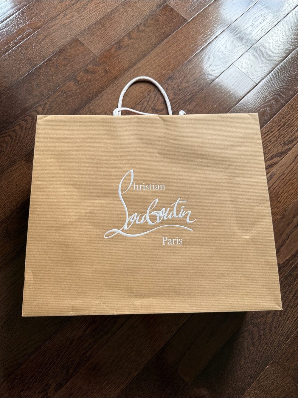 Christian Louboutin Tan Tote with White Logo